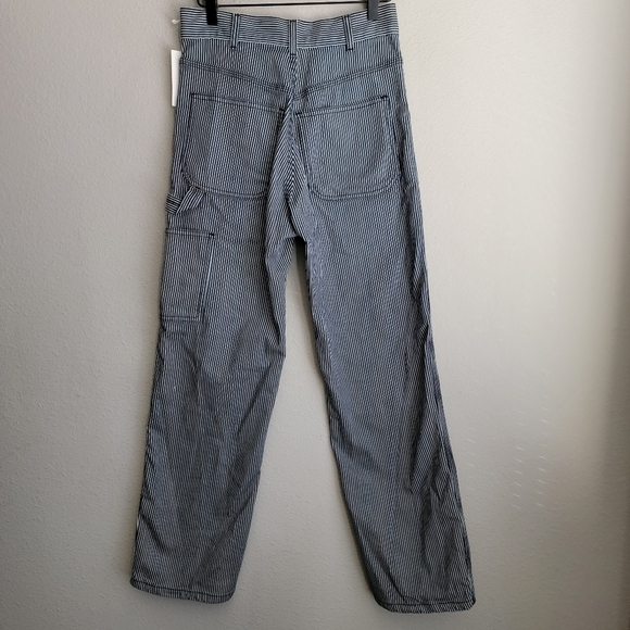 Jesse Kamm Handy Pant in Navy/White Stripe size 4 NWT - Picture 9 of 13